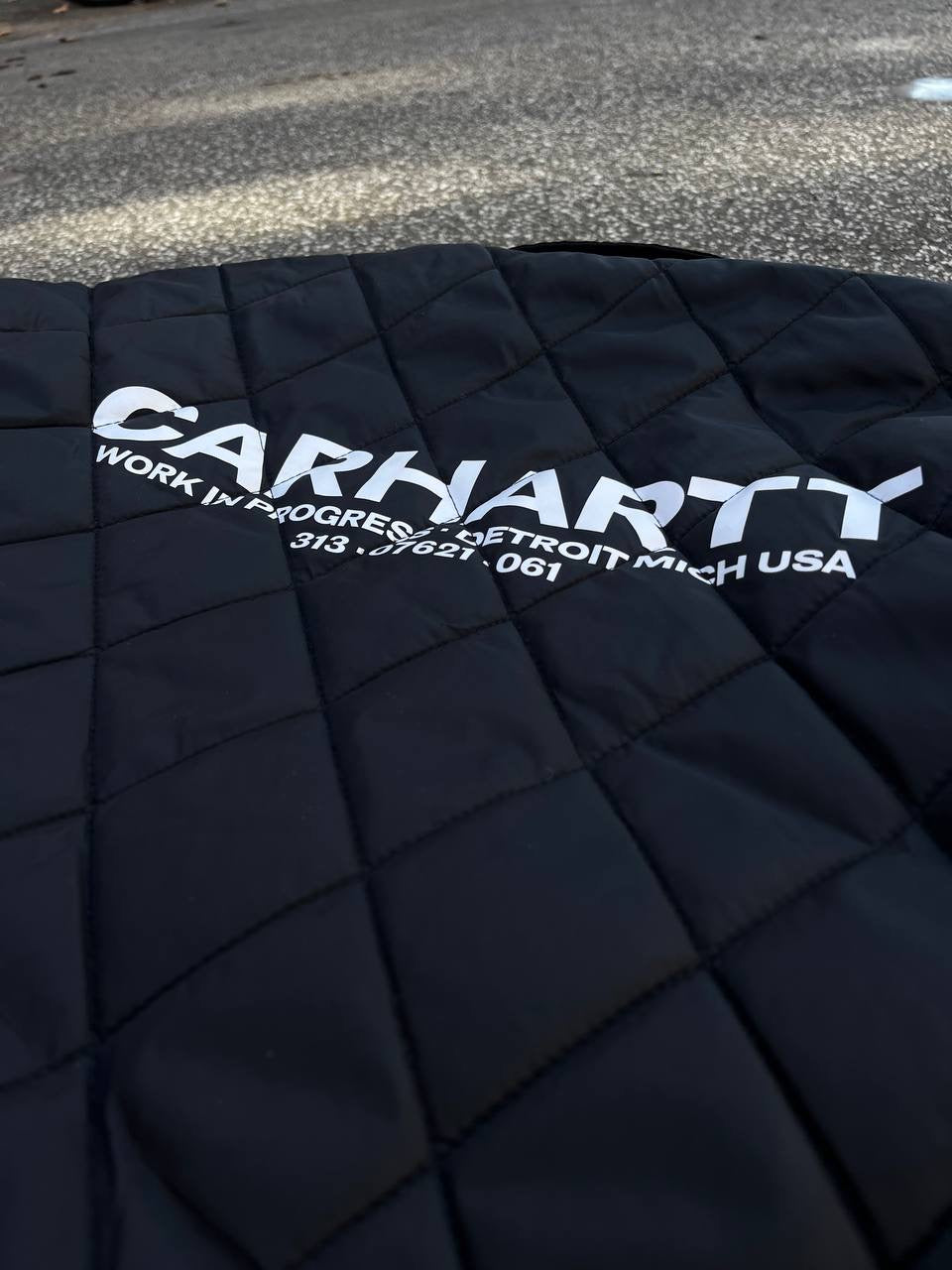 Carhartt Detroit Jacket i Sort Madera Jacket Vendbar M Medium