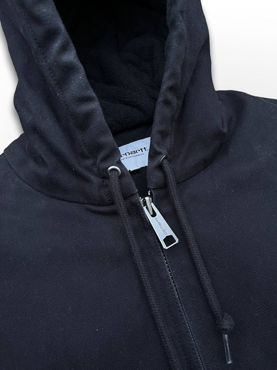 Brugt Carhartt Active Jacket Vinterjakke i sort farve med 3M fleece insulation L large Herre