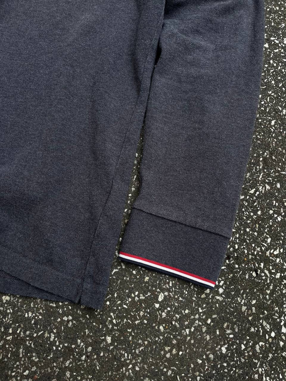 Moncler Polo Trøje Sweatshirt XL Grå Grey MAGLIA POLO MANICA LUNGA