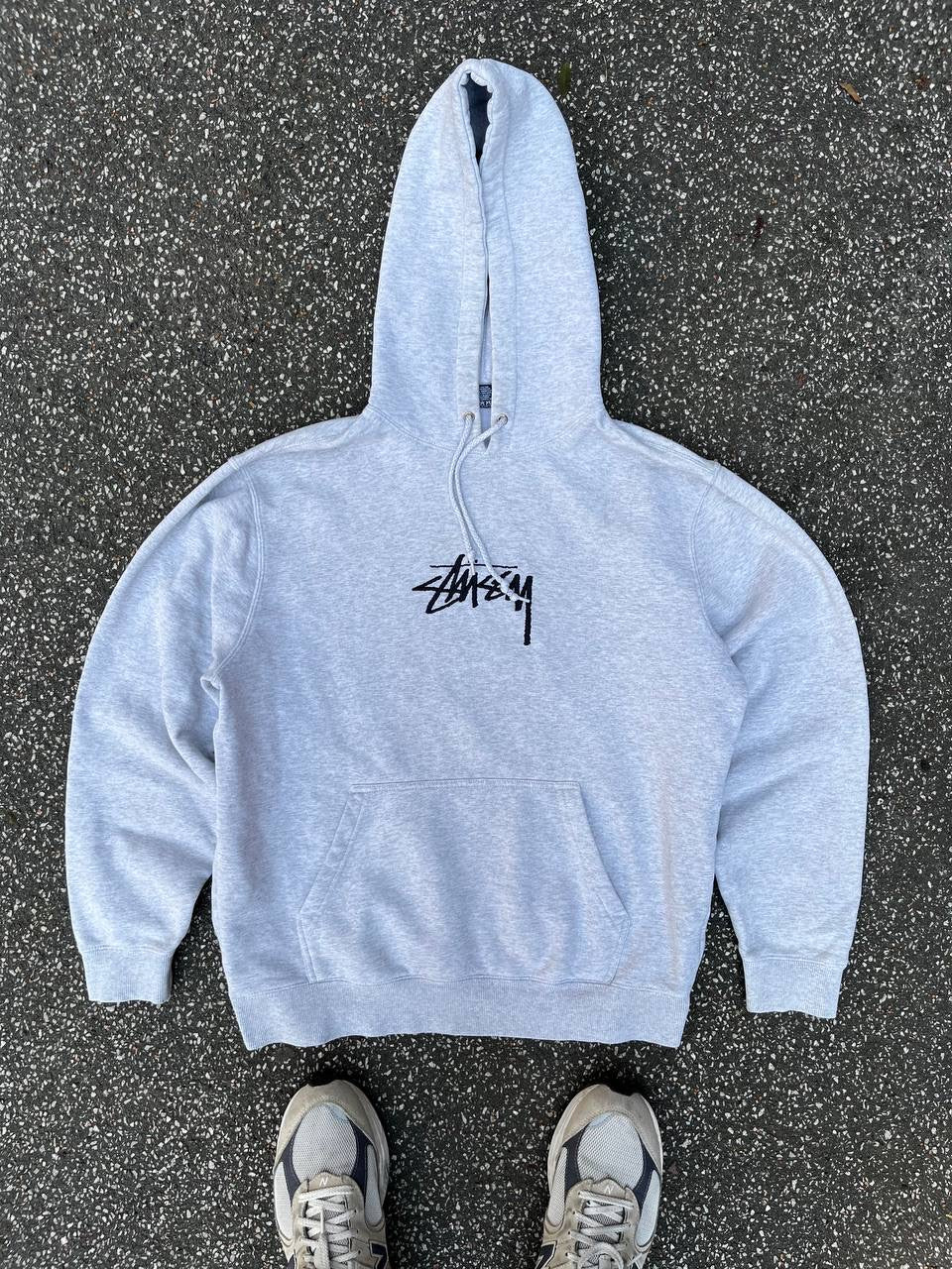 Stussy Hoodie Hættetrøje Stüssy M Medium Grå Grey