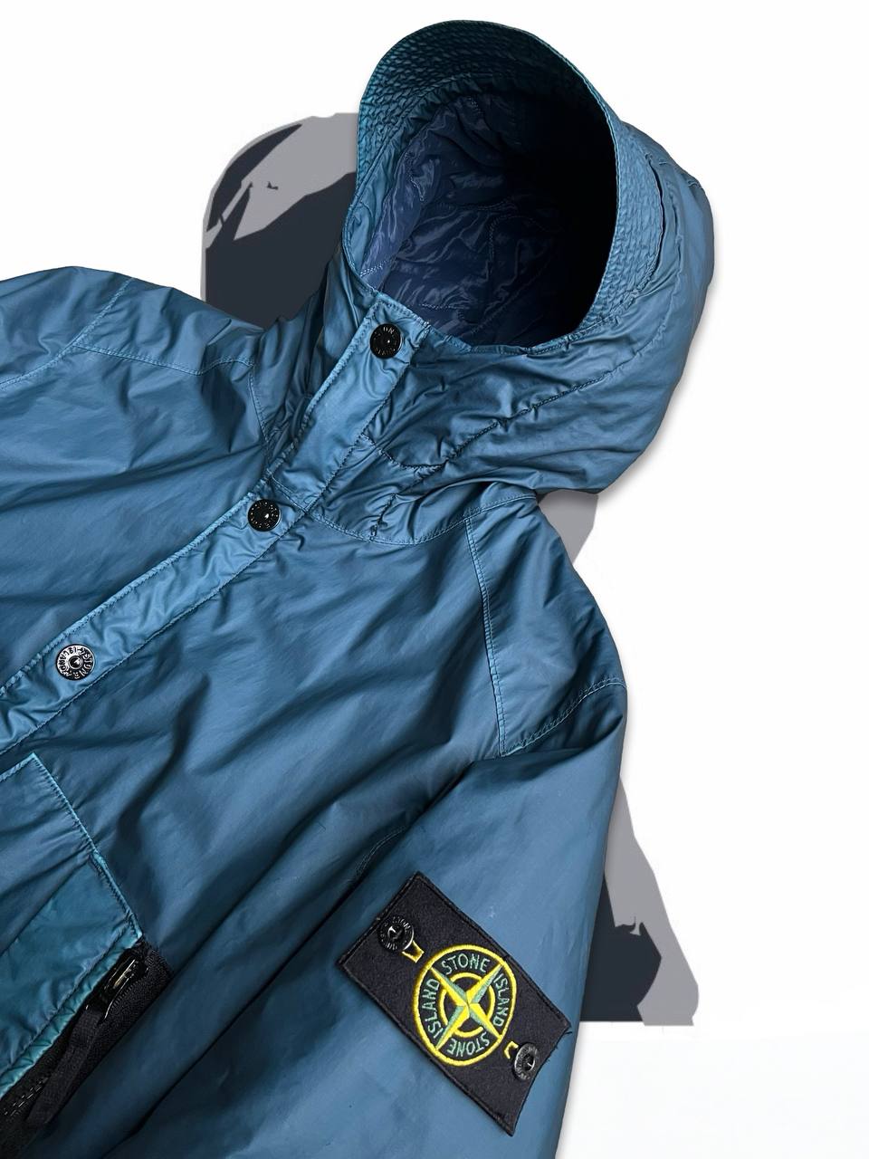 Brugt Used Stone Island Jakke Mussola Gommata i Large Blå