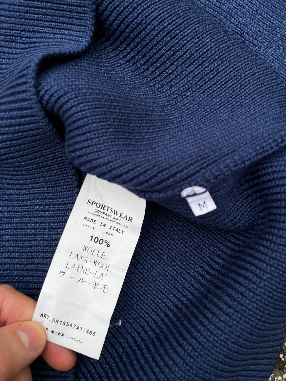 Strik Stone Island Knitwear Vintage 2011 Navy Medium 5515547A1485