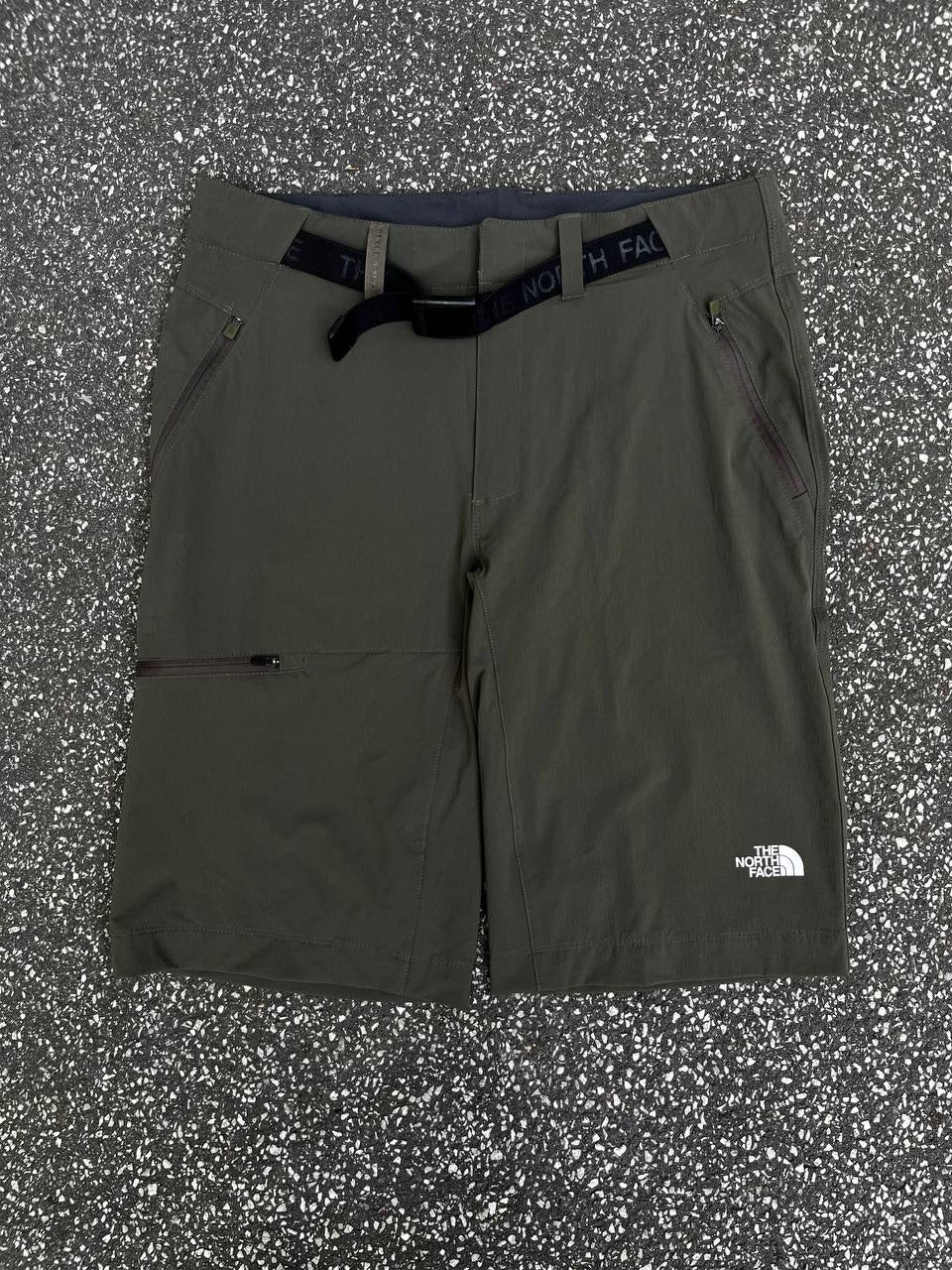 The North Face Shorts Taktik med Bælte Khaki Militær Grøn Green W30 Mænd Brand New