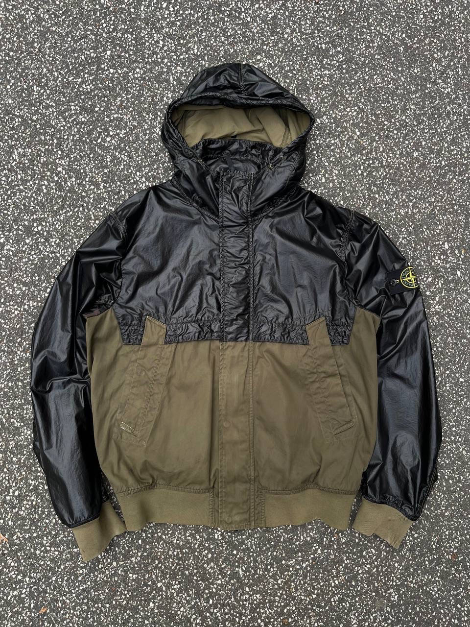 Stone Island Glass Batavia Jacket L Large Grøn Militær