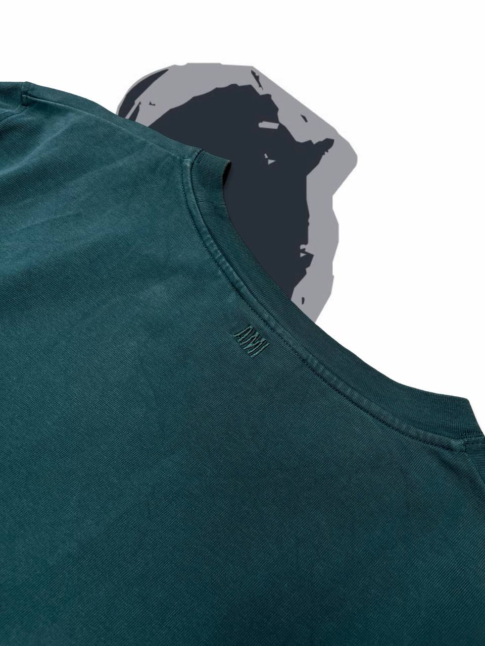 Brugt Used Sweatshirt Ami Paris Long sleeve Trøje i XL herre i Grøn Green farve i god stand