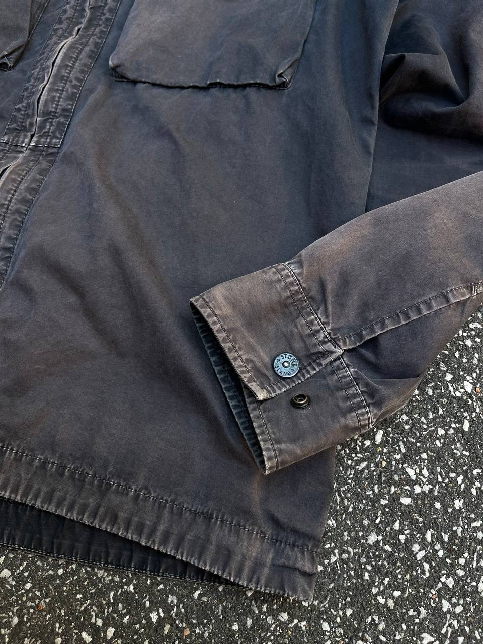 Stone Island Overshirt Skjorte Sommerjakke Grå Grey L Large Mænd Unisex Vintage