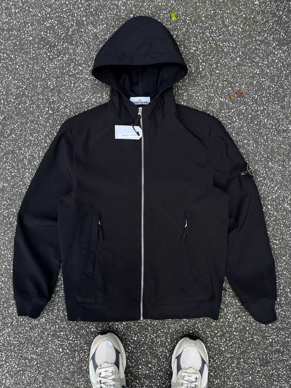 Stone Island Sommerjakke Light Softshell R Sort Black M Medium Mænd