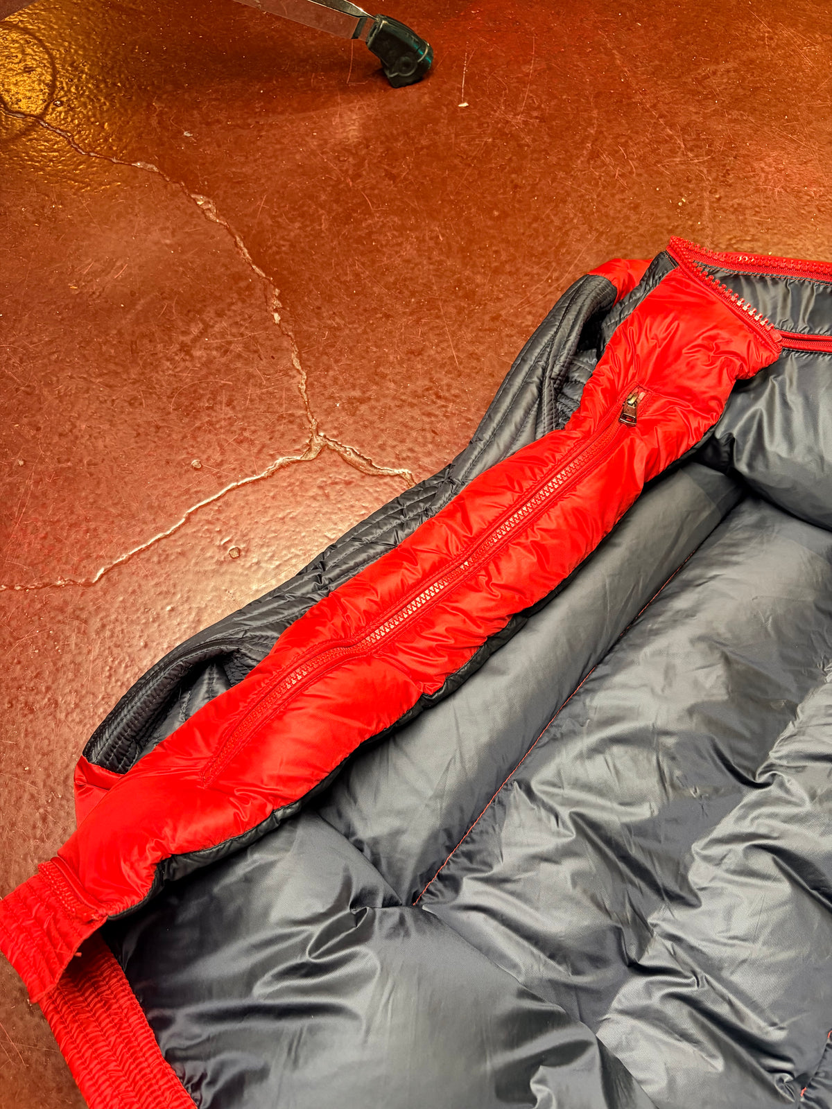 Moncler Down Jacket – Red / Black – Large