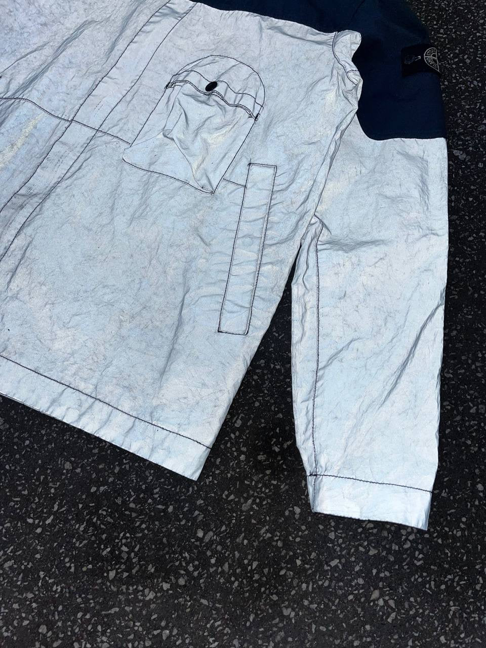 Stone Island jakke Reflective Archivo Small Navy Brugt Used
