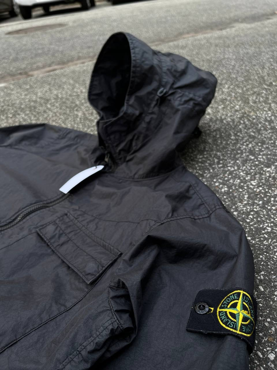 Stone Island Regnjakke Membrana 3L TC M Medium Brugt Used
