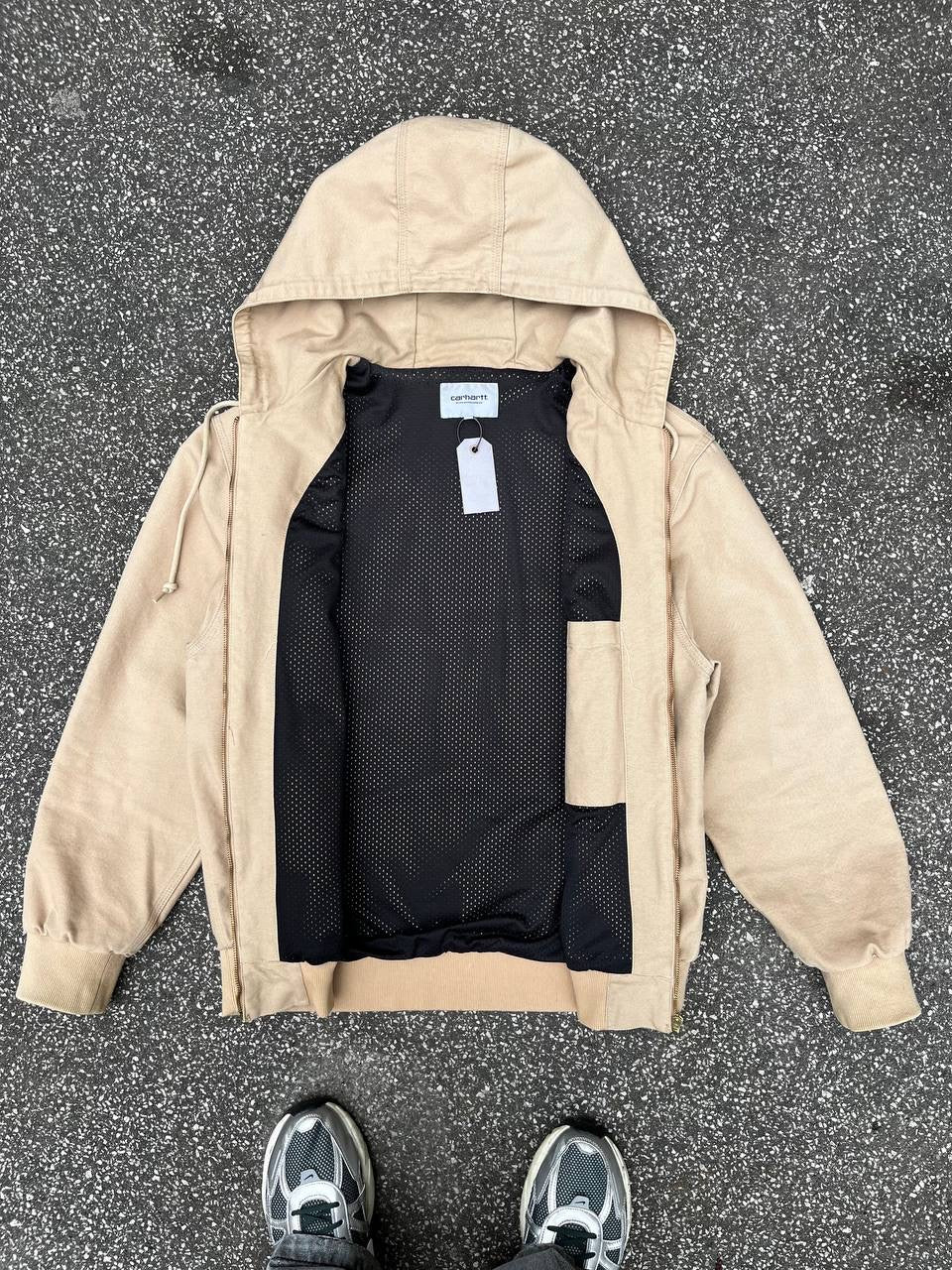 Carhartt Active Jacket Work USA Jakke i Beige Sand farve XL brugt