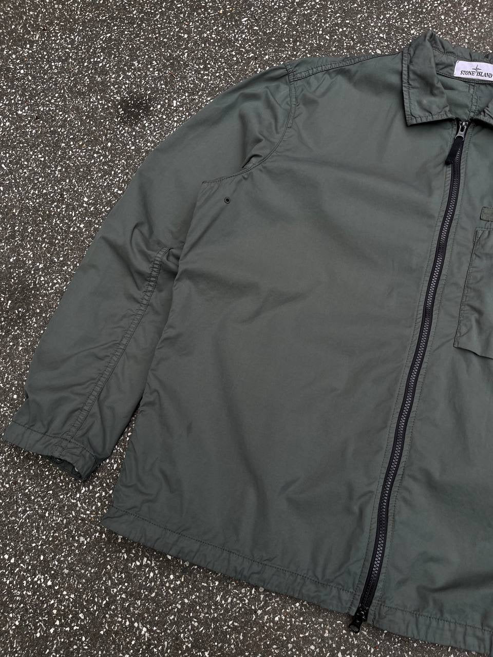 Stone Island Overshirt Sommerjakke Overgangsjakke Grøn Khaki Militær XXL 761512619