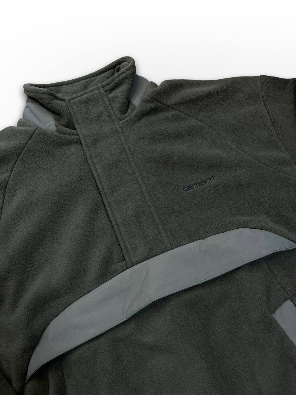 Helt ny Carhartt Fleece Anorak i mørkegrøn Khaki i L Large Herre