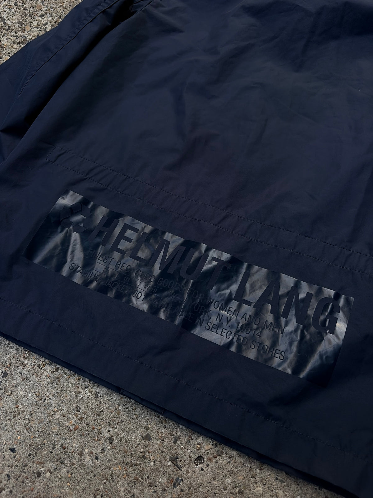 Helmut Lang Rain Coach Jacket – Navy – Size Small