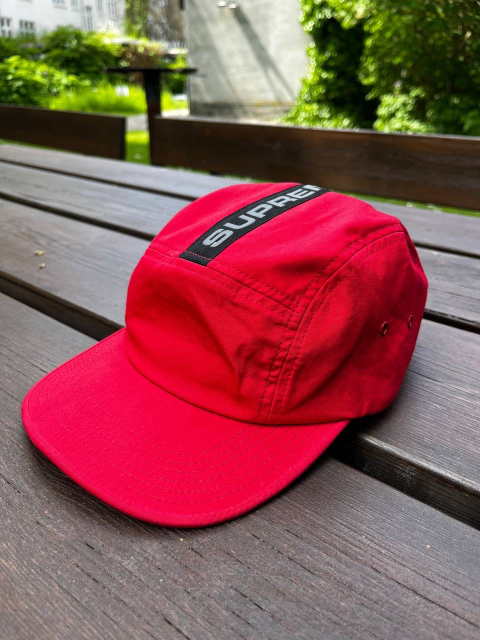 Supreme Cap Kasket Reflective Logo Rød One Size
