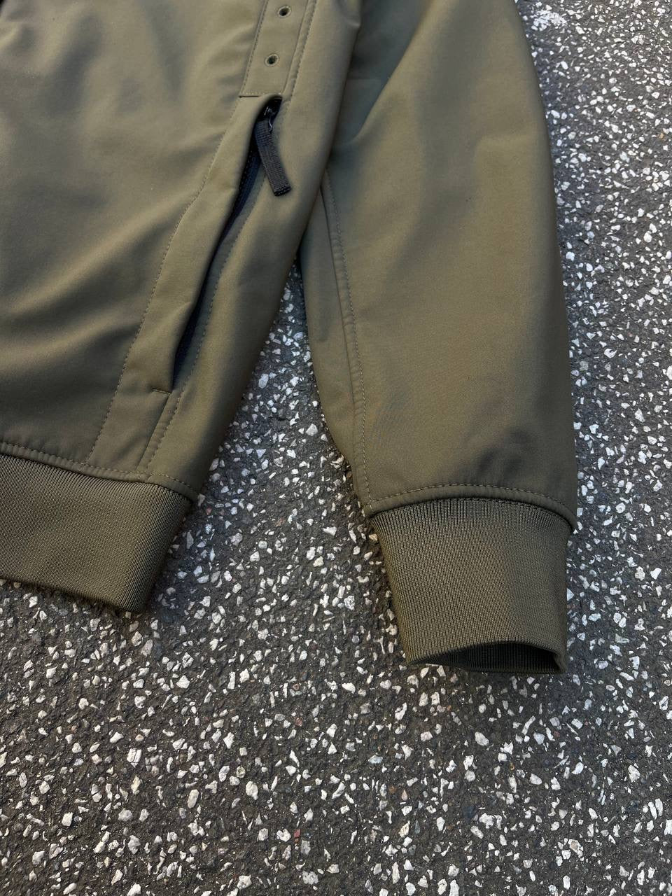 Stone Island Softshell R Jakke Grøn Khaki L Large Brugt Used