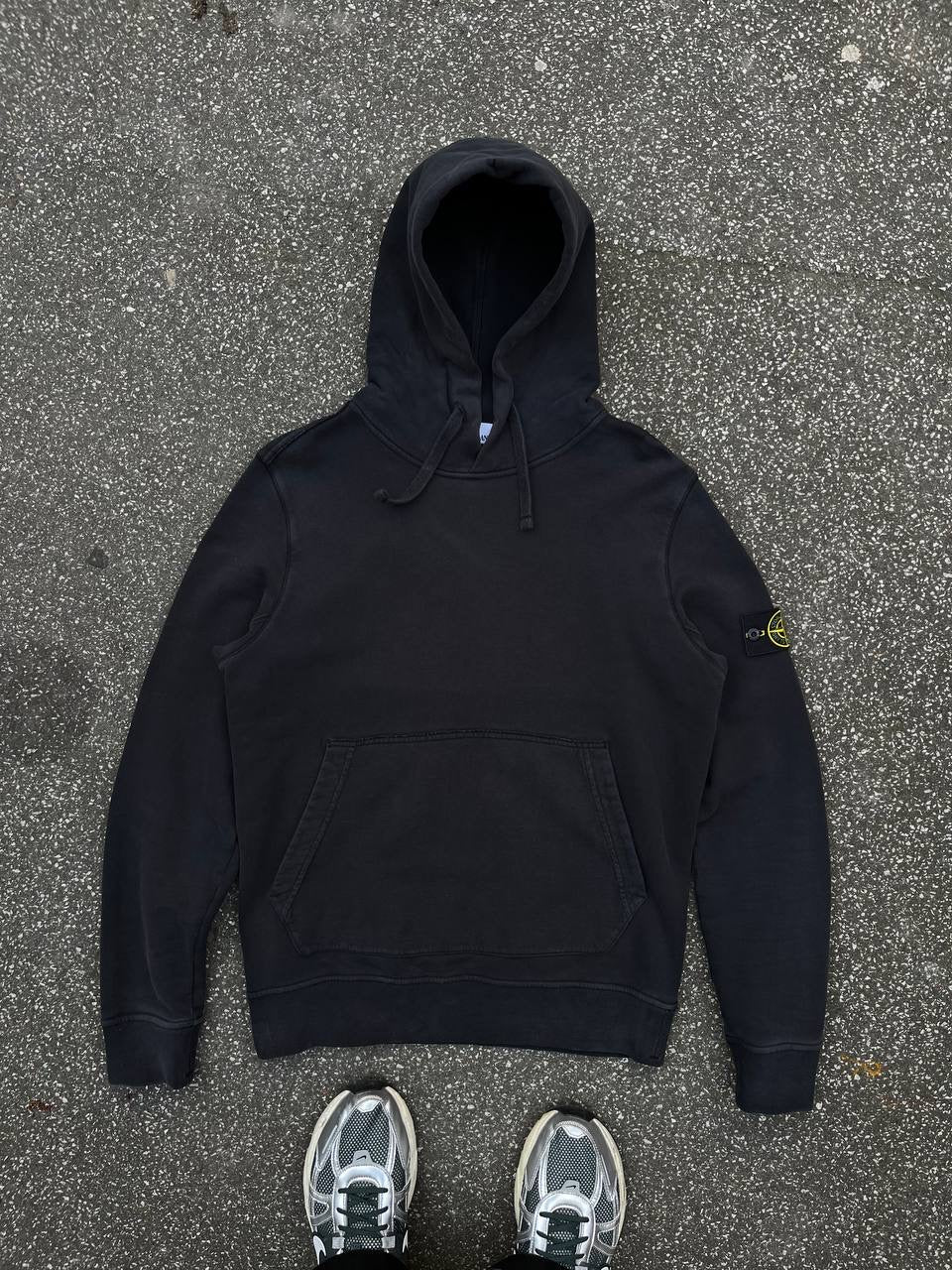 Stone Island Hoodie Hættetrøje Sort Black Large 691562820 Brugt Used