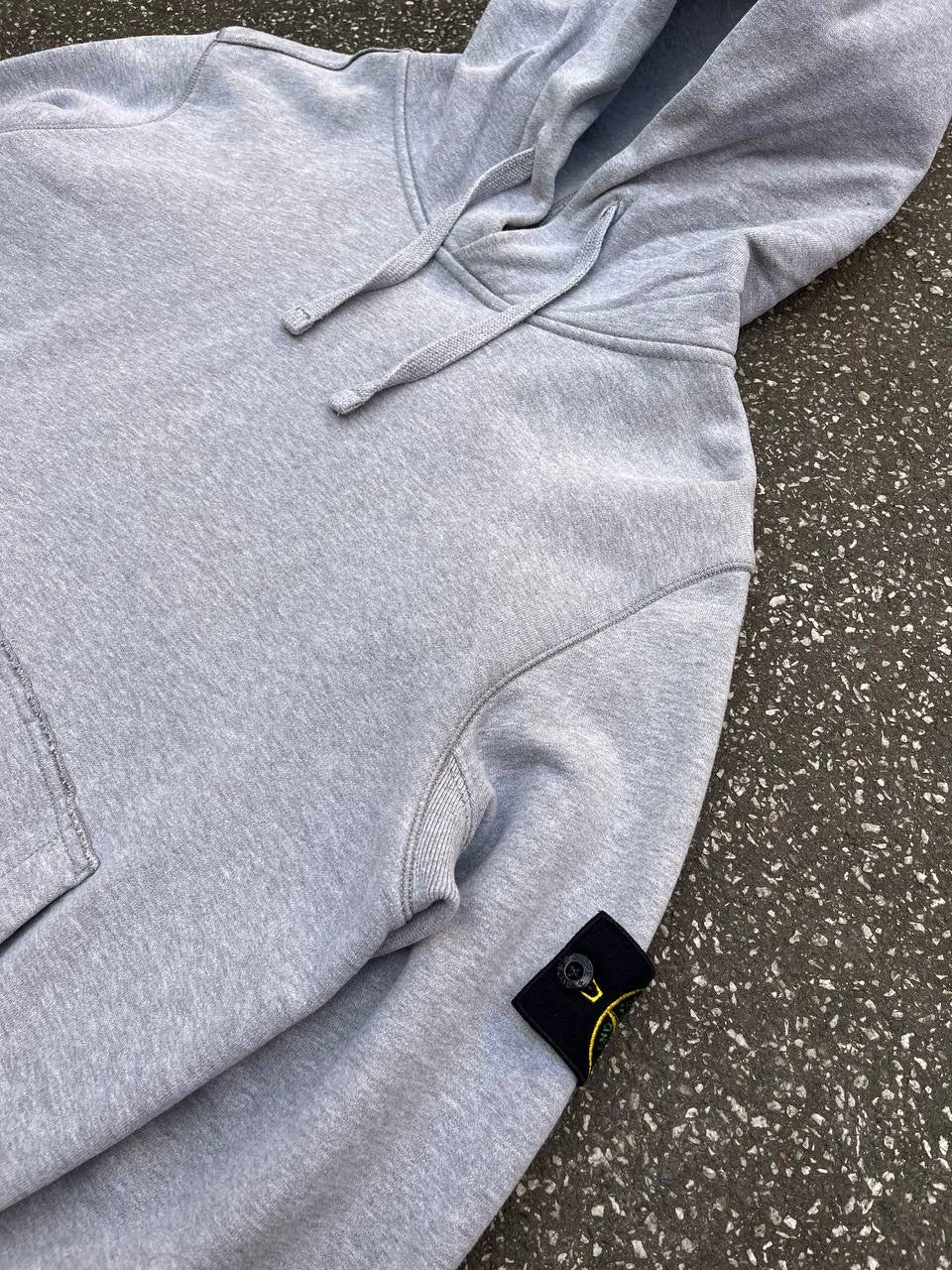 Stone Island Hoodie Hættetrøje Grå Grey Large 731562820 Brugt Used