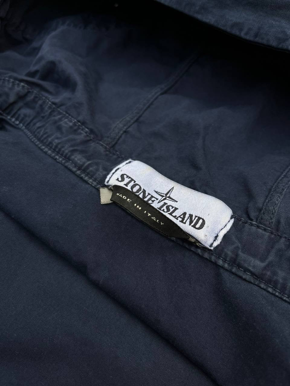 Stone Island Jakke Sommerjakke Navy Mørkeblå L Large Brugt Used
