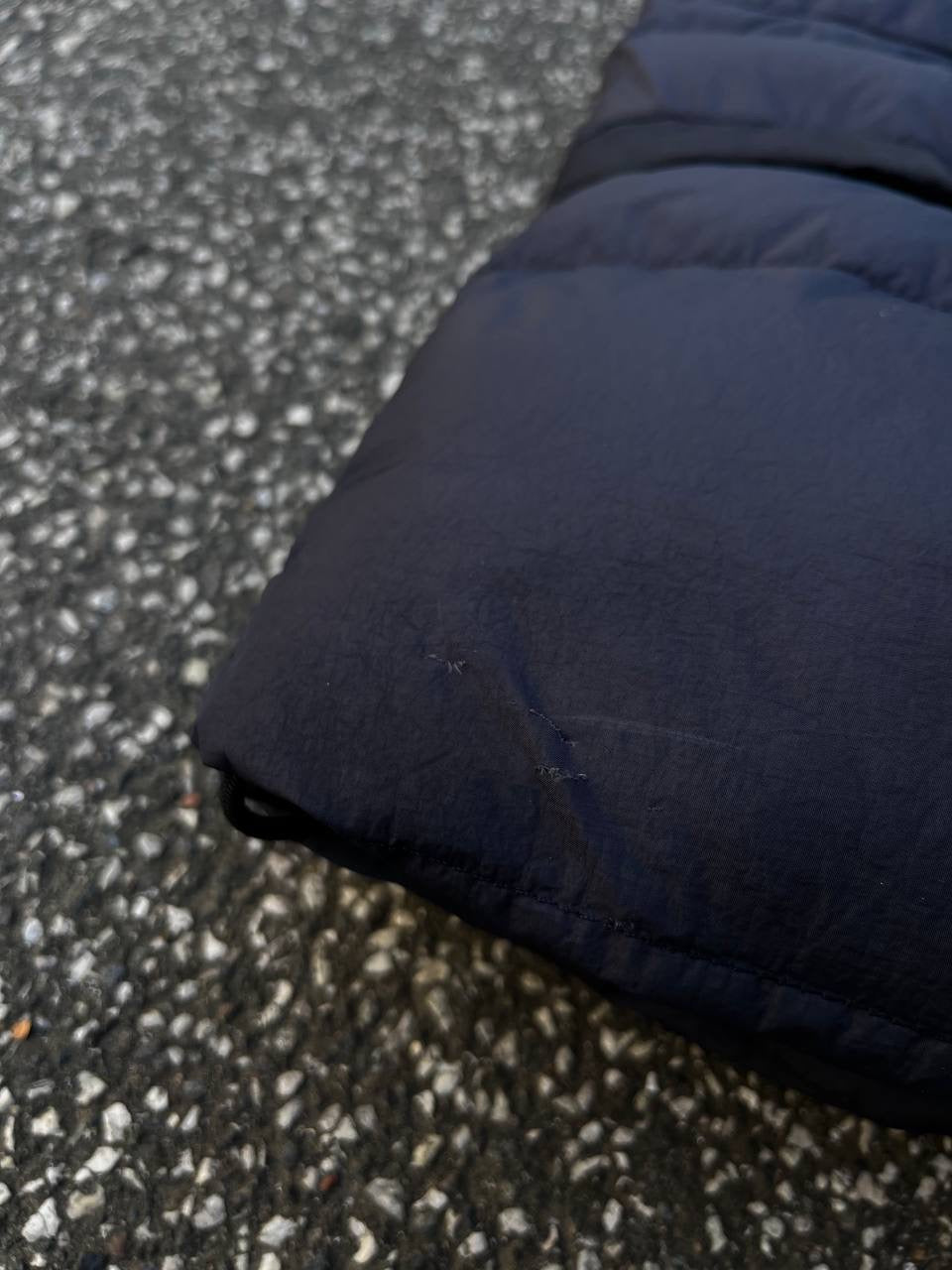 Stone Island Garment Dyed Crinkle Reps Ny Down Vest Navy L Large Brugt Used