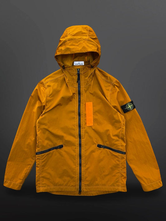 Stone Island Nylon Metal Flock Jakke Orange Aluminium XL Brugt Used