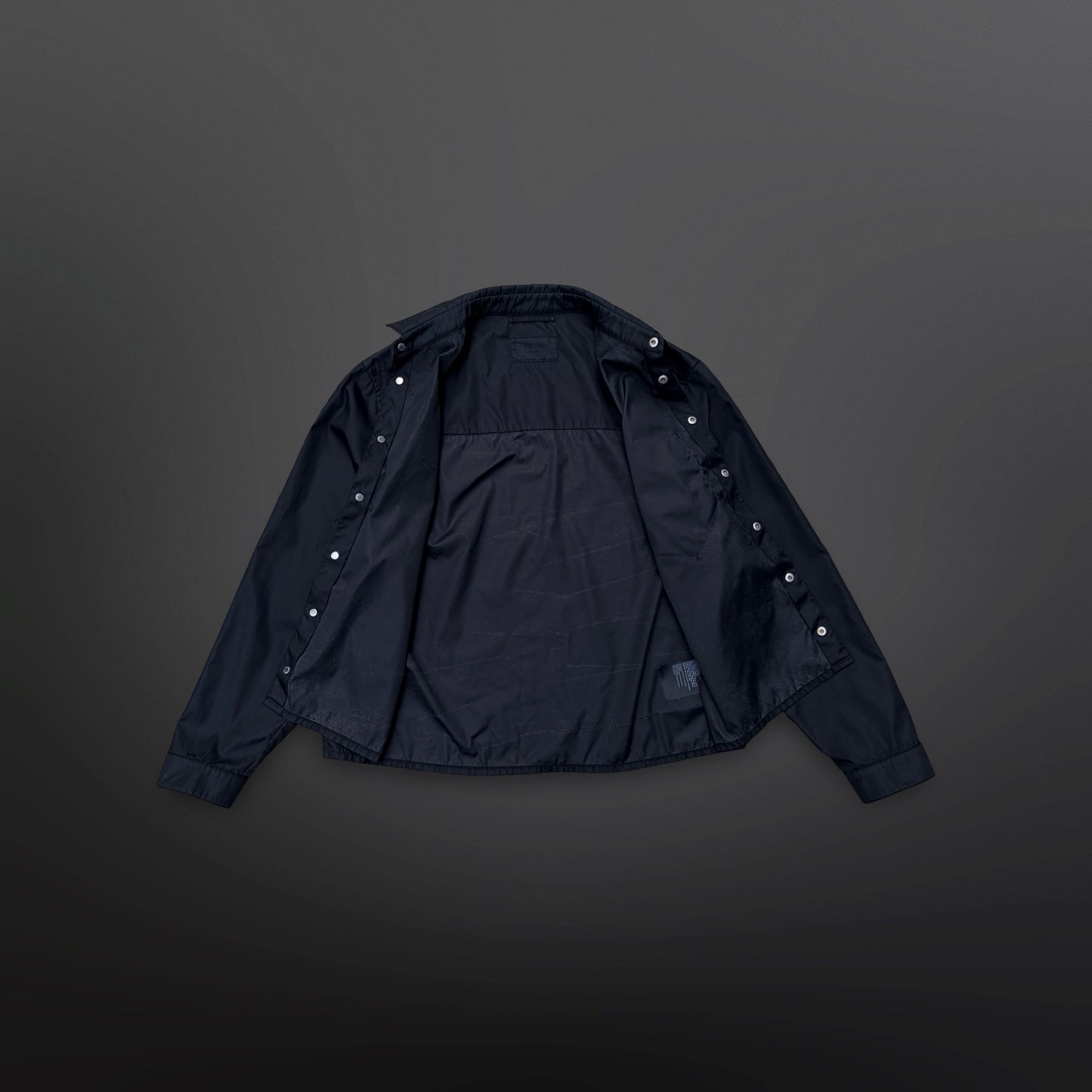 Prada Re-Nylon Overshirt / Skjortejakke – Large Sort