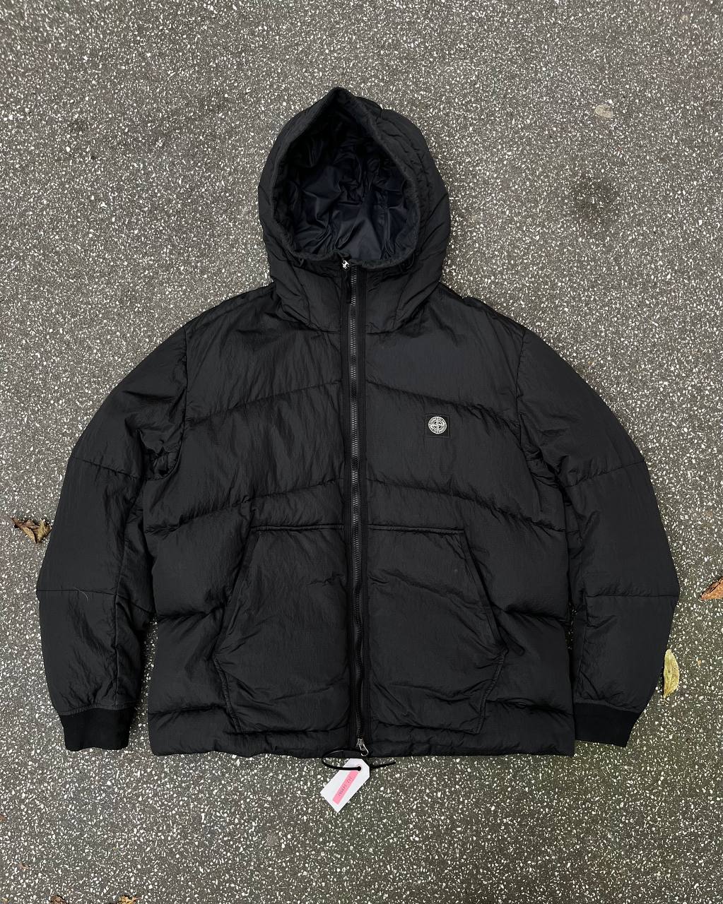 Brugt Used Vinterjakke Dynejakke puffer Stone Island Nylon Metal Watro Down jacket i XXL sort black