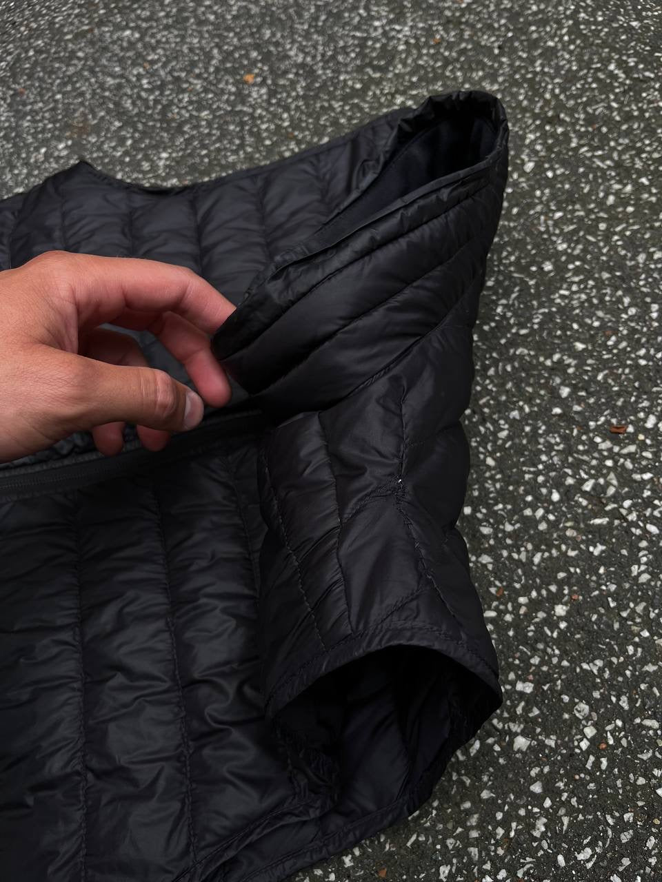 Stone Island Vest Micro Rip Stop 7 Sort Black M Medium Packable
