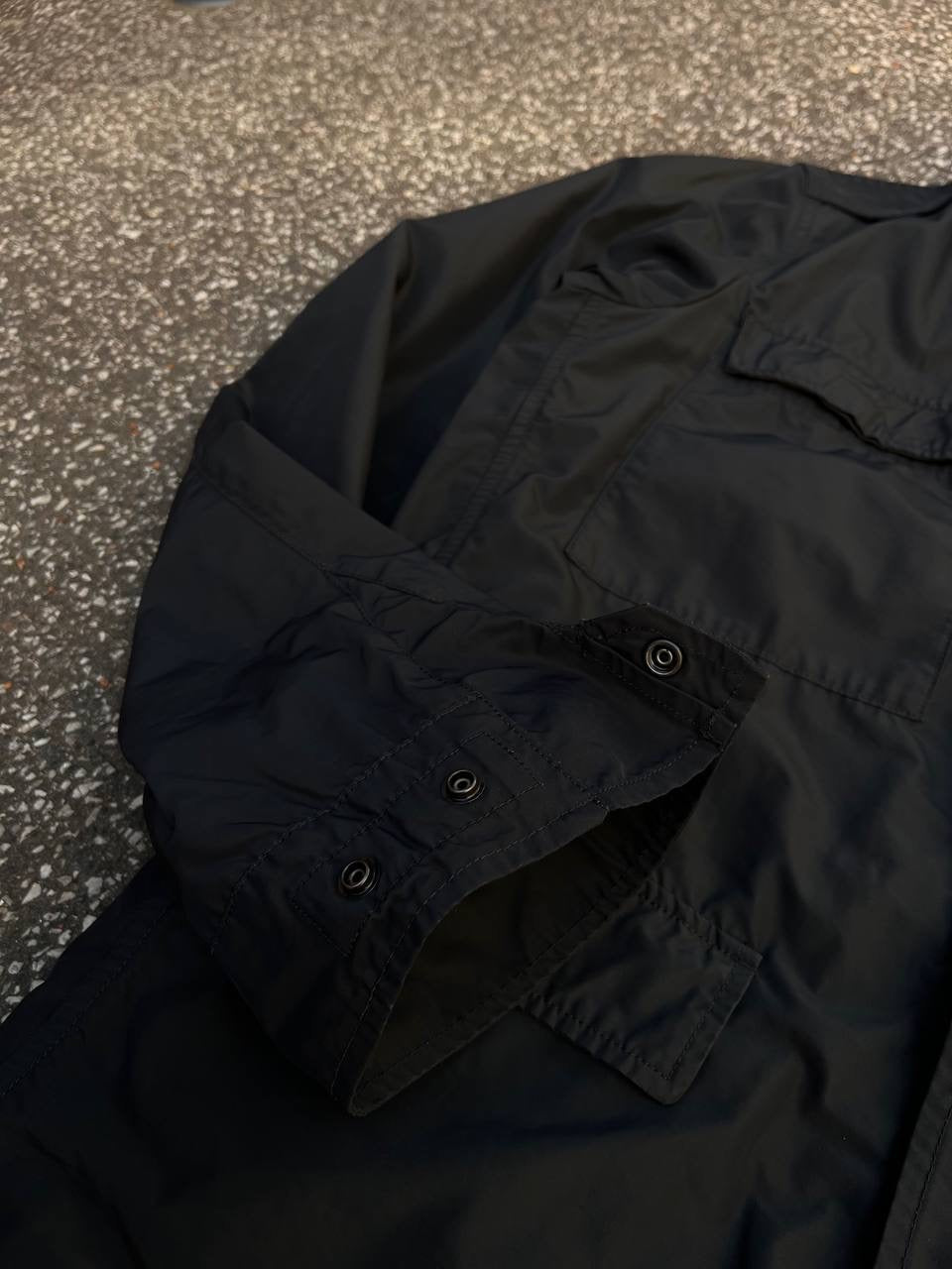 Stone Island Micro Reps Casual Jakke Frakke Coat Klassisk Sort XL Brugt Used