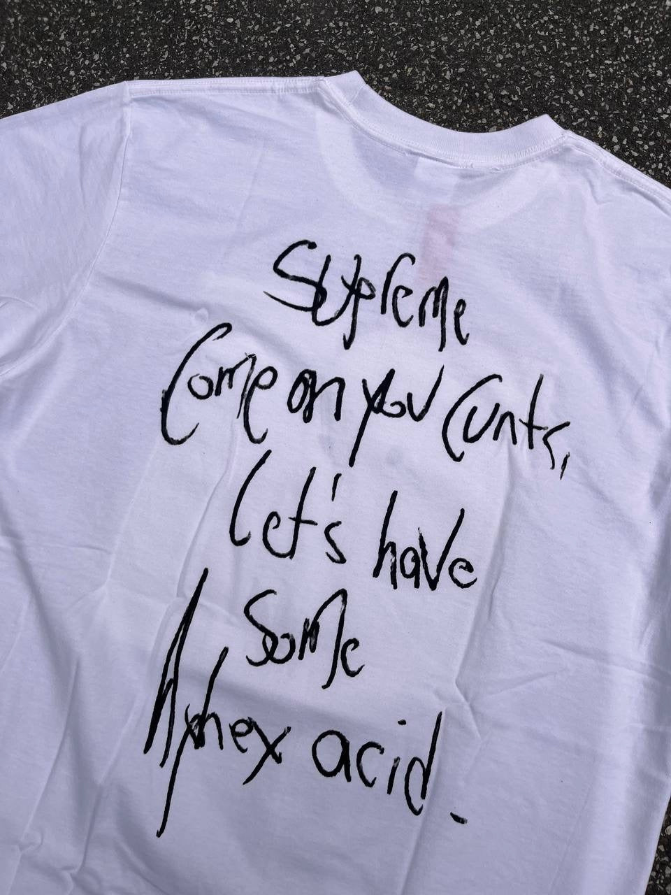 Supreme T-Shirt Aphex Twin Windowlicker White Hvid Brand New