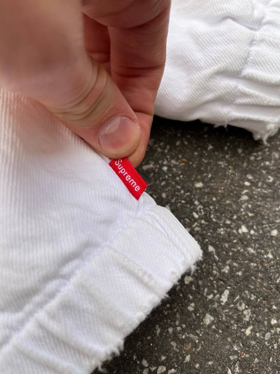 Supreme Canvas Jakke Hvid XL Vintage