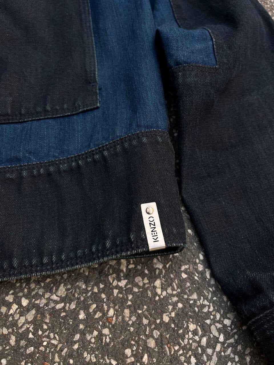 Kenzo Denim Jeans Jakke Raw Denim Japansk Selvedge S Small