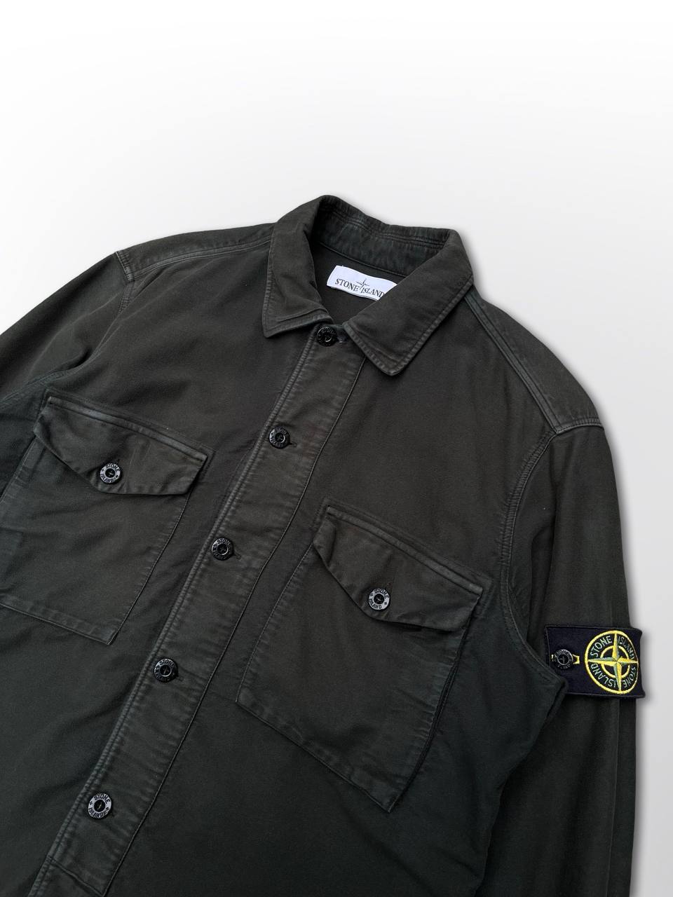 Stone island Skjorte Overshirt Grøn Large Herre brugt