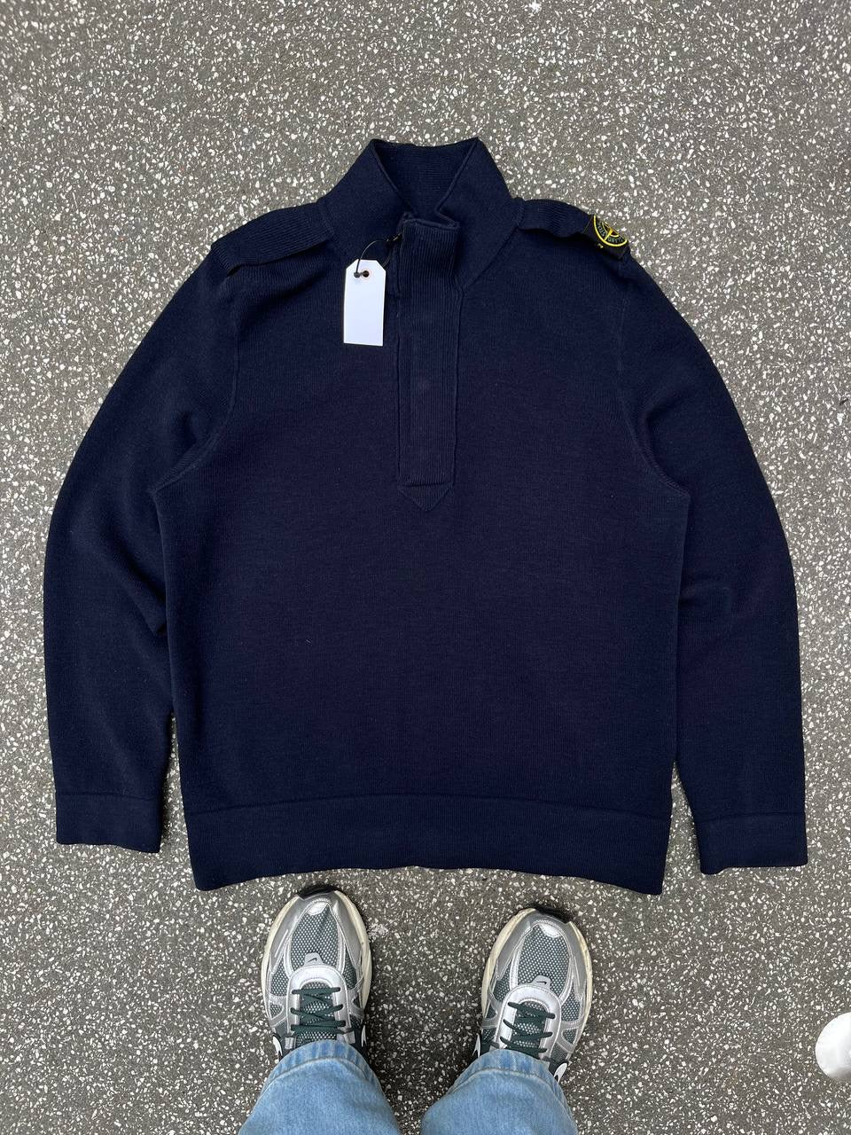 Stone Island Sweater i Uld Navy XL