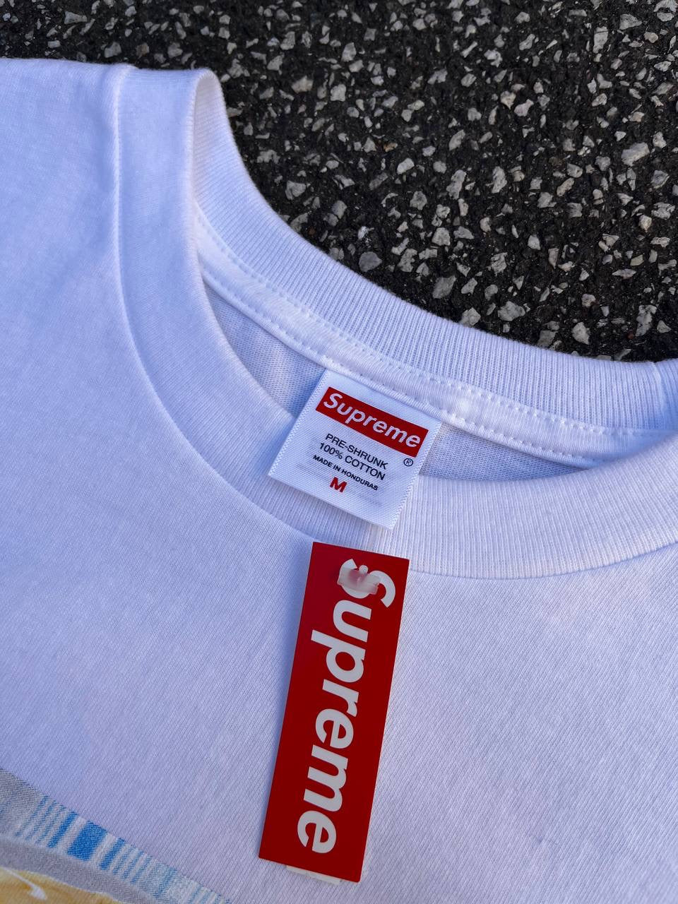 Supreme T-shirt Tee Pancake i Hvid M Medium Brand New