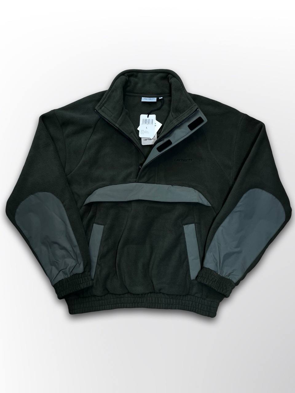 Helt ny Carhartt Fleece Anorak i mørkegrøn Khaki i L Large Herre