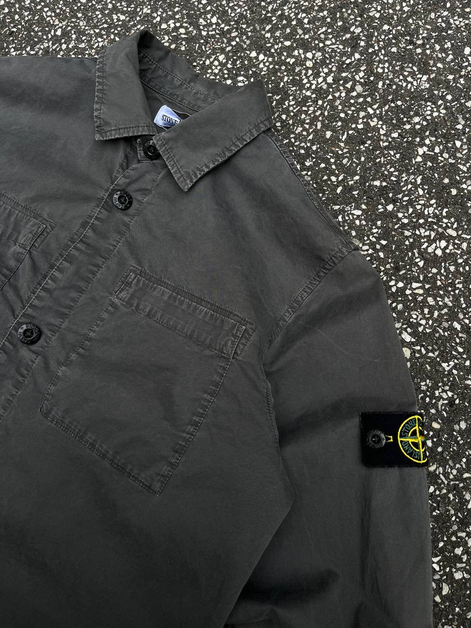 Stone Island Overshirt Skjorte Grå Grey 170 cm 14 år Junior 801610410