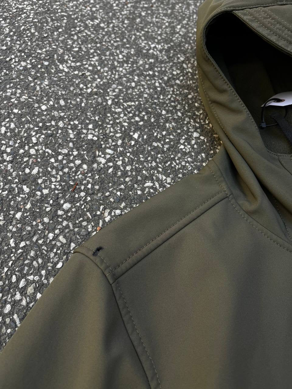 Stone Island Softshell R Jakke Grøn Khaki L Large Brugt Used
