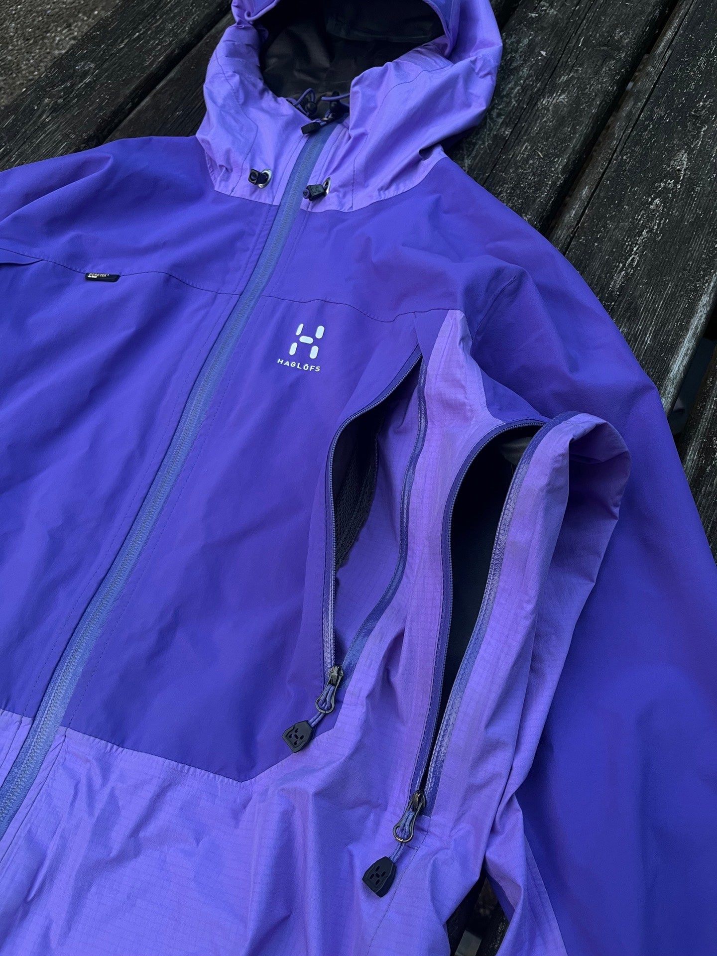 Haglöfs /haglofs Goretex regnjakke/skaljakke/vindjakke L women fitter Medium