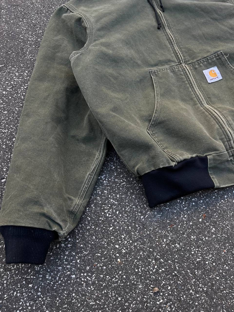 Carhartt Active Jacket Grøn Khaki Small herre Vintage