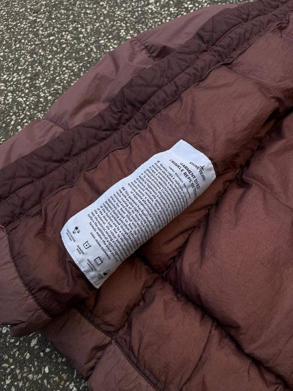 Stone Island Dunjakke Puffer Bordeaux L Large