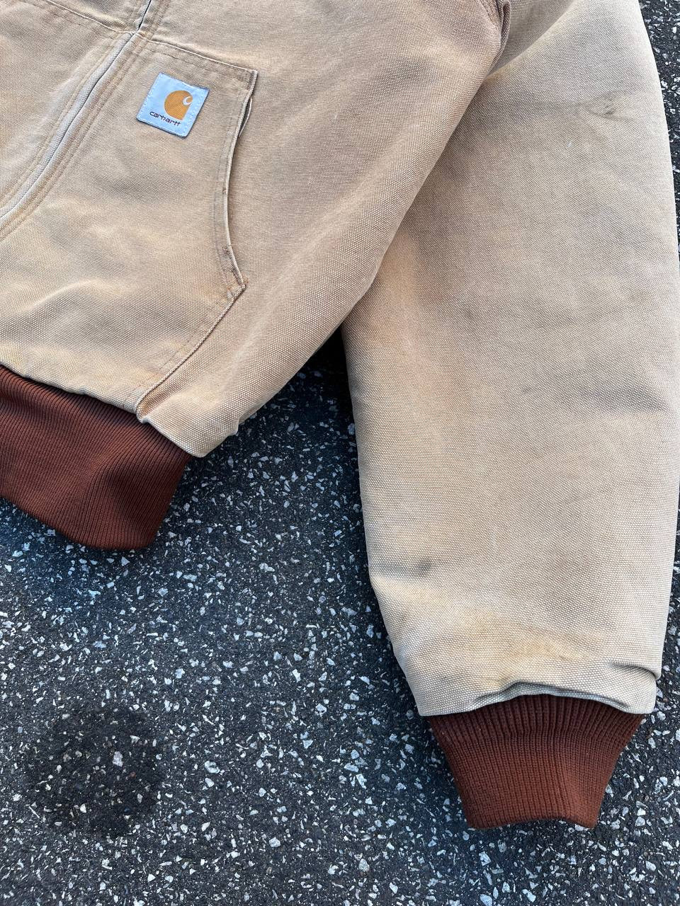 Carhartt Active Jacket Beige Vintage Small herre