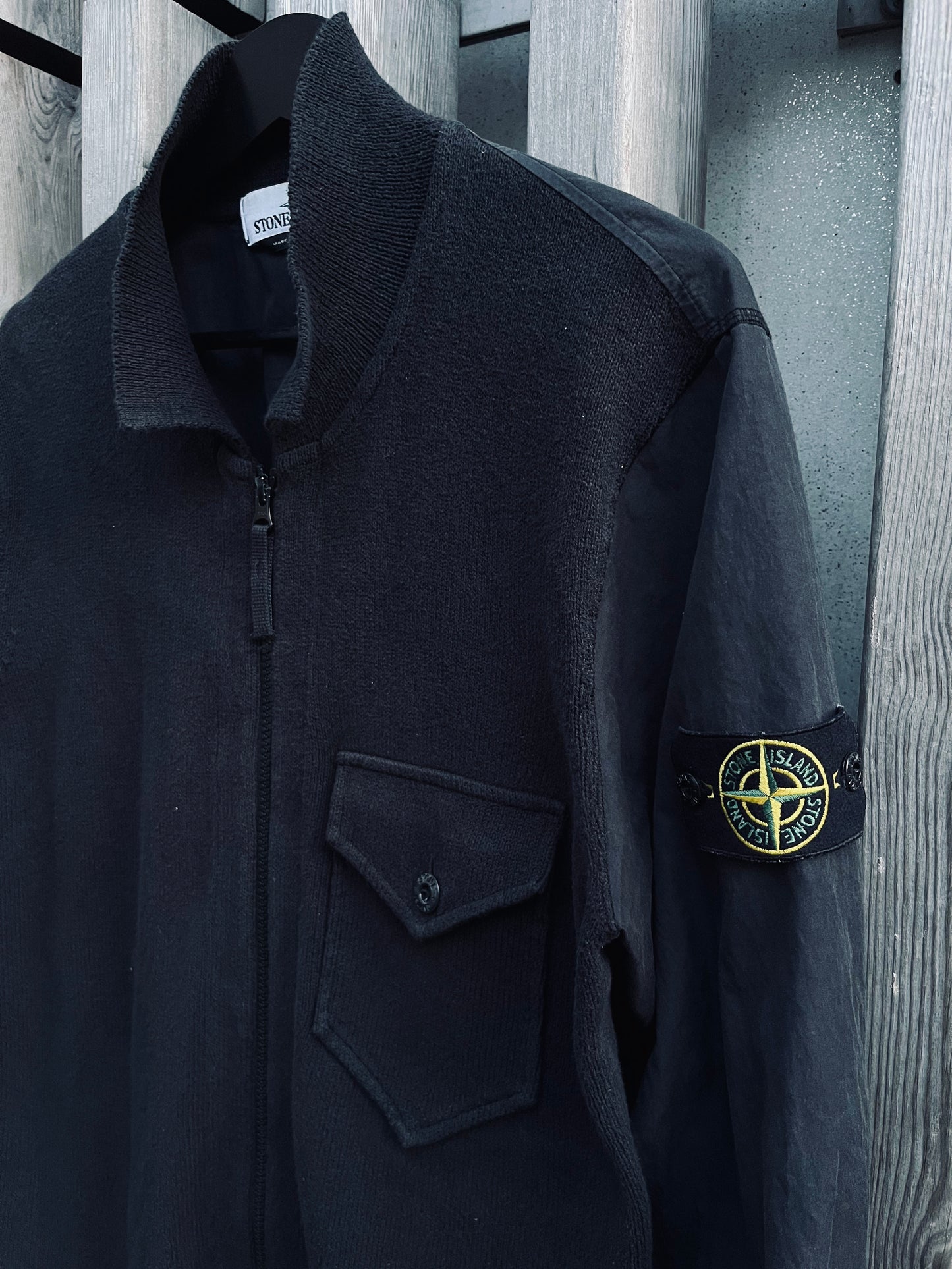 Stone Island Knitted Zipped Cardigan/overshirt nylon/cotton Medium - supersaelger
