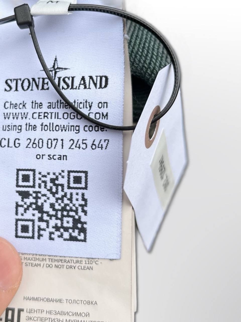 Stone Island Sweatshirt Medium Grøn Brugt Crew Neck