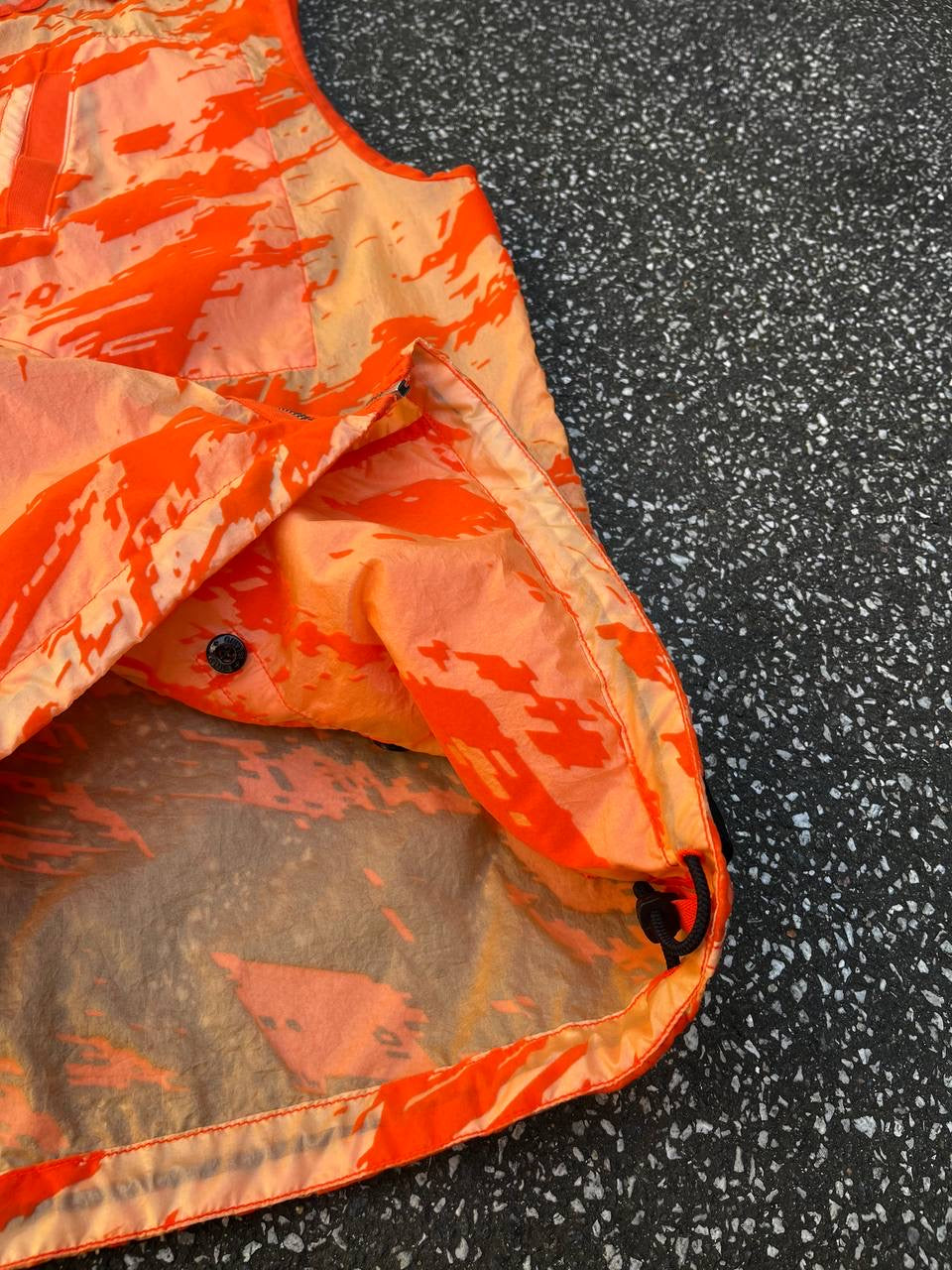 Stone Island Shadow Project Lucid Flock Vest M Medium Orange