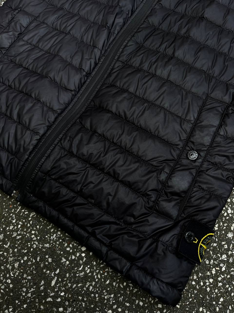 Stone Island Vest Micro Rip Stop 7 Sort Black M Medium Packable