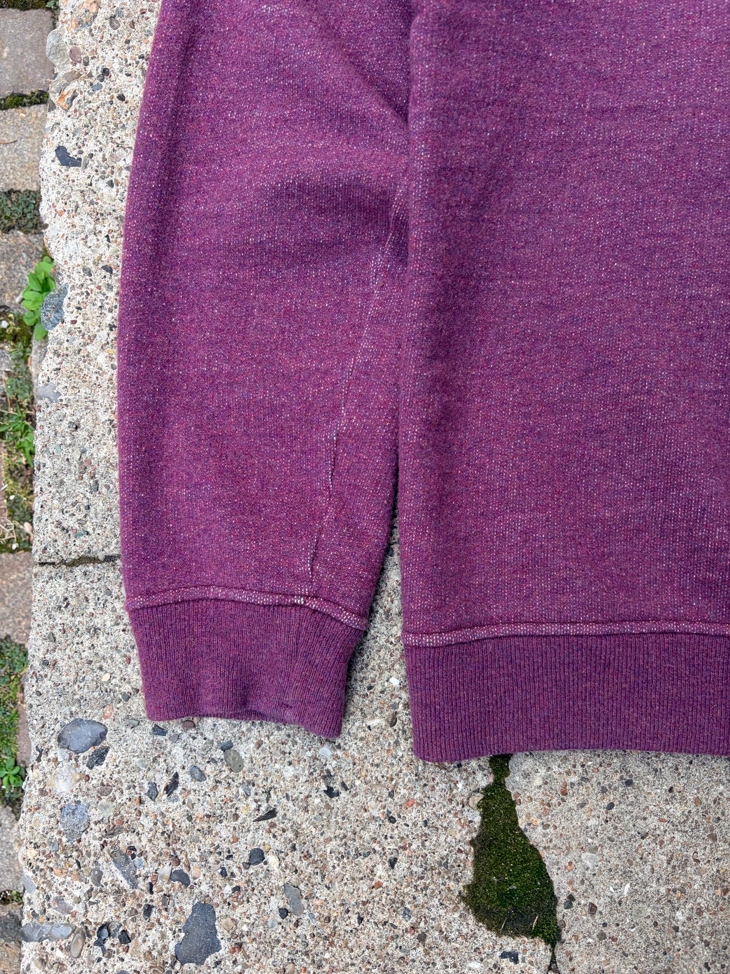 Stone Island Wool Knit Sweatshirt – Purple – XXL (Fitter XL)