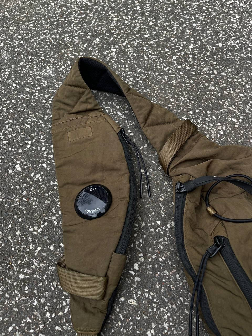 C.P.Company Sling Bag Skuldertaske Bag Grøn Khaki Militær Brugt
