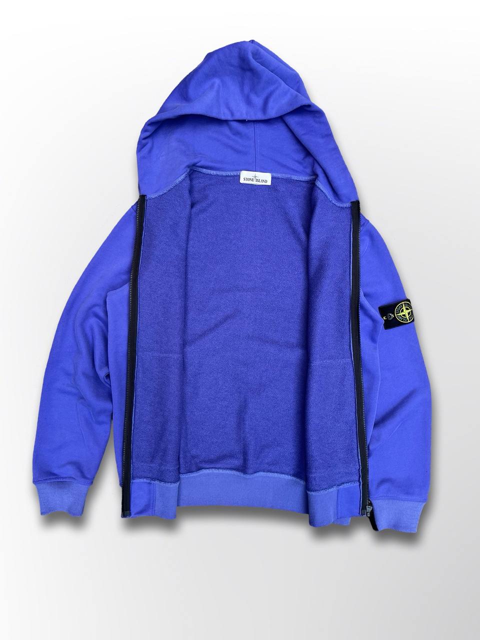 Zip up hoodie hættetrøje Stone Island i lilla L large