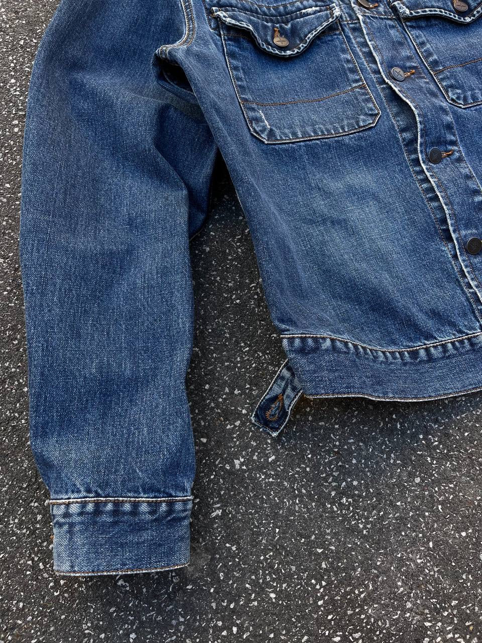 Stone Island Denim jakke XL i Mørkeblå Fra 90’erne Vintage